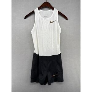 Nike Pro Elite '18 Track & Field Sleeveless Speedsuit Whit Medallist Women M New
